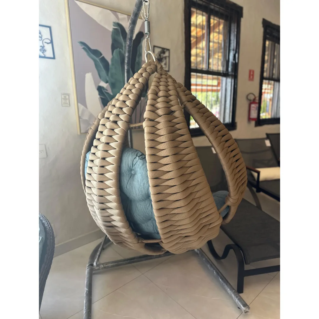 Balanço Pétala – Leveza e Conforto em Tricô Náutico | HG Decor Exclusive & Móveis Home Garden | Atibaia - SP