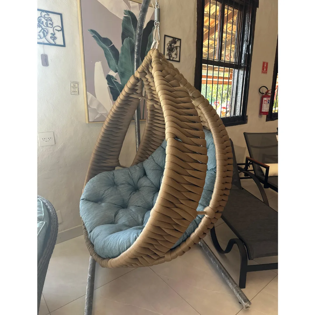 Balanço Pétala – Leveza e Conforto em Tricô Náutico | HG Decor Exclusive & Móveis Home Garden | Atibaia - SP