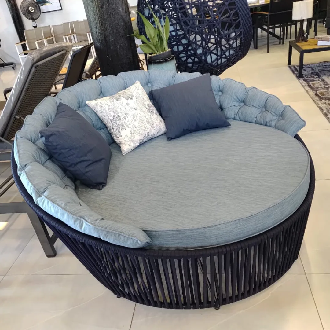 Chaise Ofurô Vai e Vem - Tricô Náutico | HG Decor Exclusive & Móveis Home Garden | Atibaia - SP