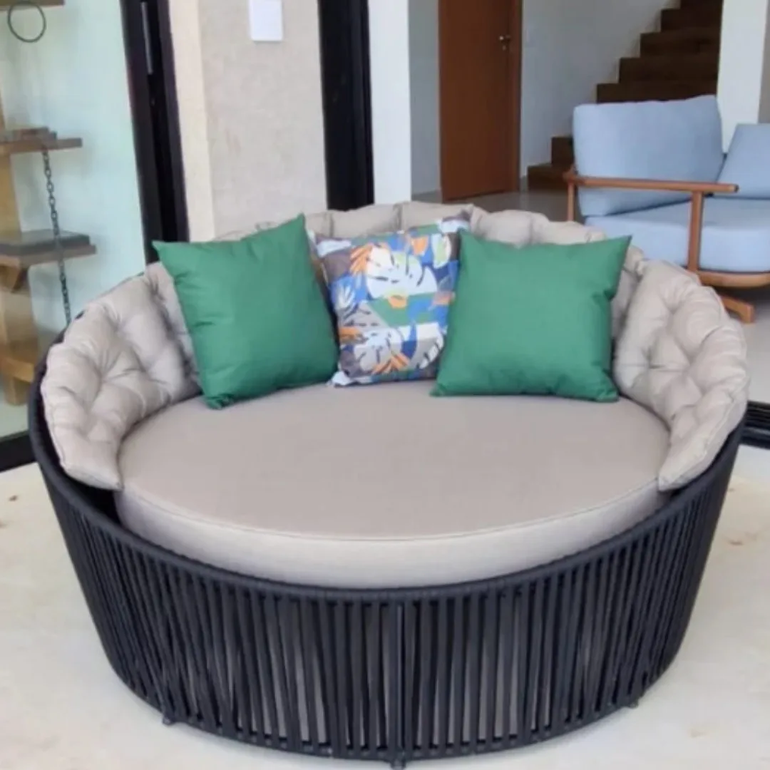 Chaise Ofurô Vai e Vem - Tricô Náutico | HG Decor Exclusive & Móveis Home Garden | Atibaia - SP