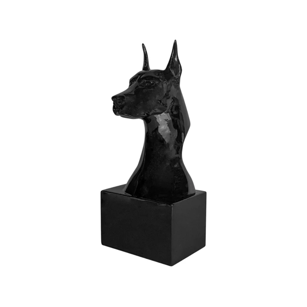 Estátua Animais - Busto Dobermann | HG Decor Exclusive & Móveis Home Garden | Atibaia - SP