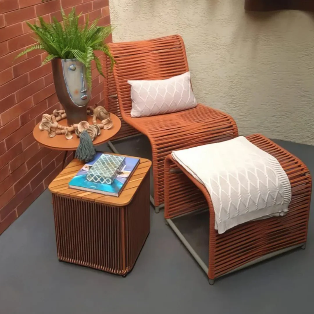 Poltrona Paraiso - Alumínio e Corda Náutica | HG Decor Exclusive & Móveis Home Garden | Atibaia - SP