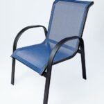 cadeira paris para piscina em alumínio tela sling area externa