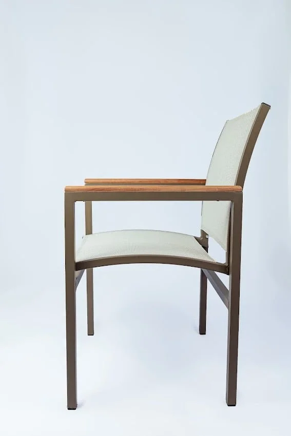 Cadeira Canadá com apoio de braço – Alumínio e Tela Sling | HG Decor Exclusive & Móveis Home Garden | Atibaia - SP