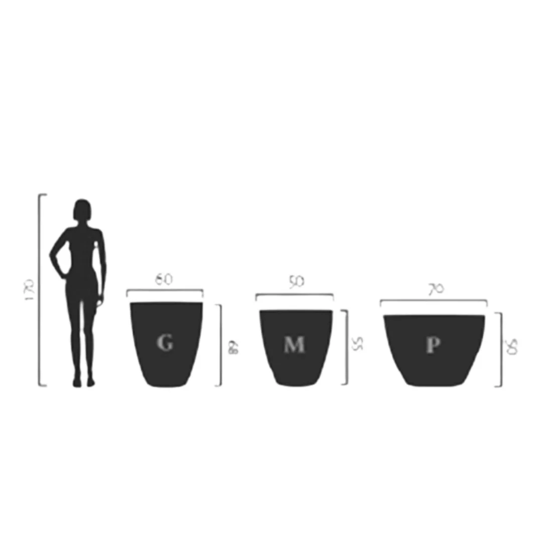 Vaso Carine - Fibra de vidro | HG Decor Exclusive & Móveis Home Garden | Atibaia - SP